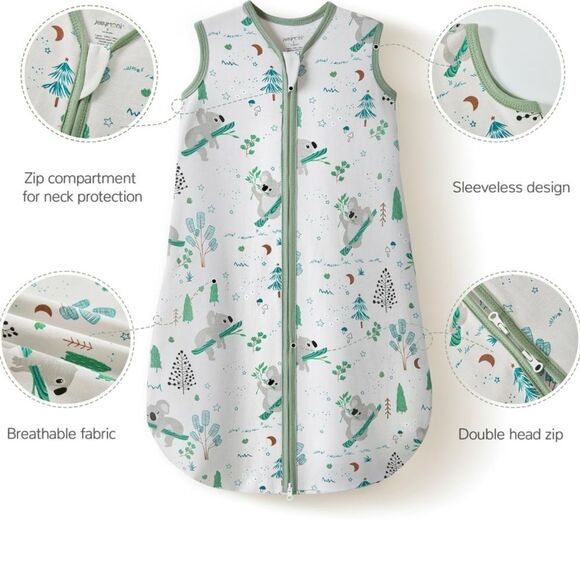 Tiny twinkle Baby Sleep Sack 100% Cotton Wearable Blanket 0-6 Months - Picture 3 of 13